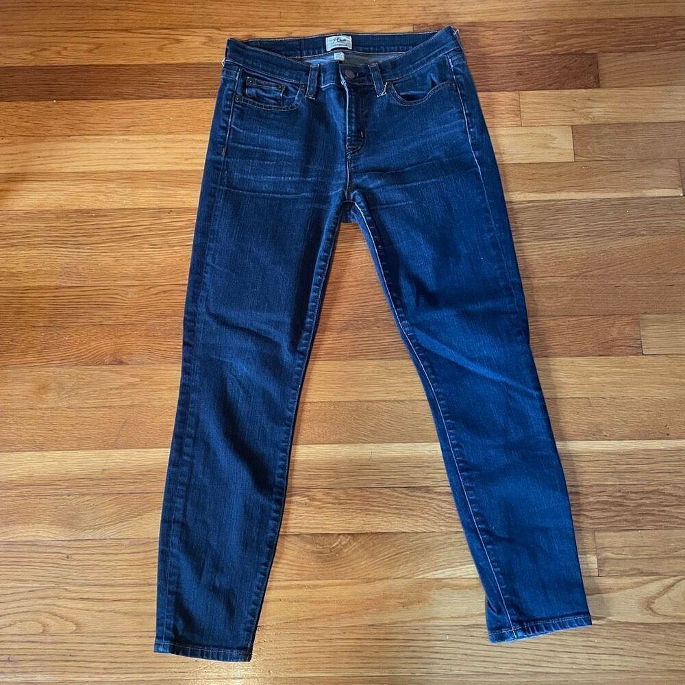 J CREW | blue toothpick jeans 26P